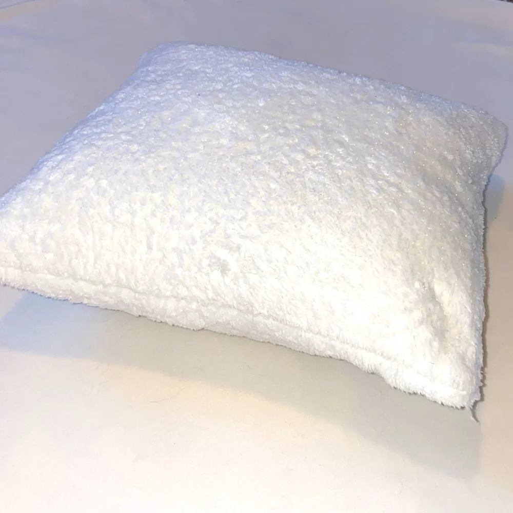 Cozy White Plush Throw Pillow Insert